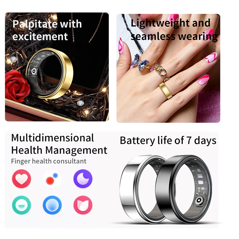 Gymnastics Rings - Smart Ring Health Tracker Heart Rate