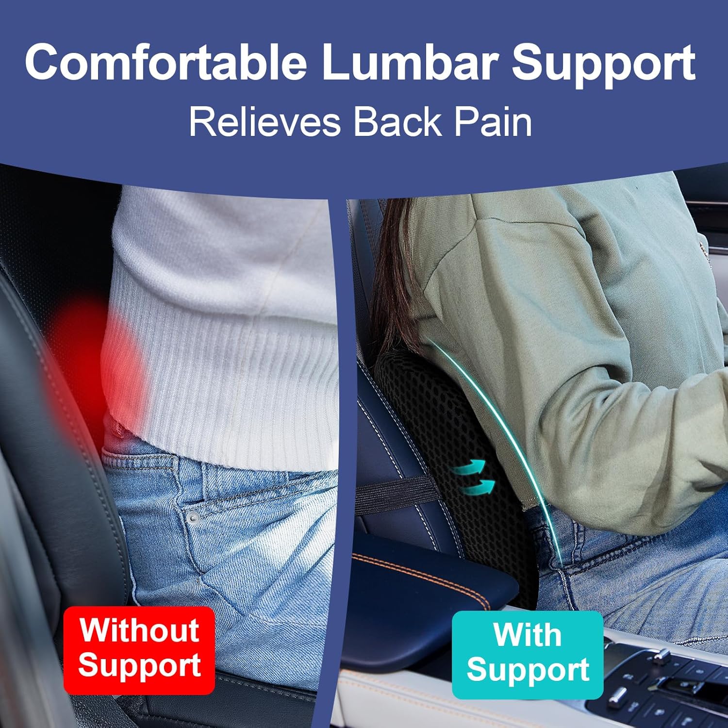 Ergonomic Lumbar Support Pillo - Posture Corrector Back review and price