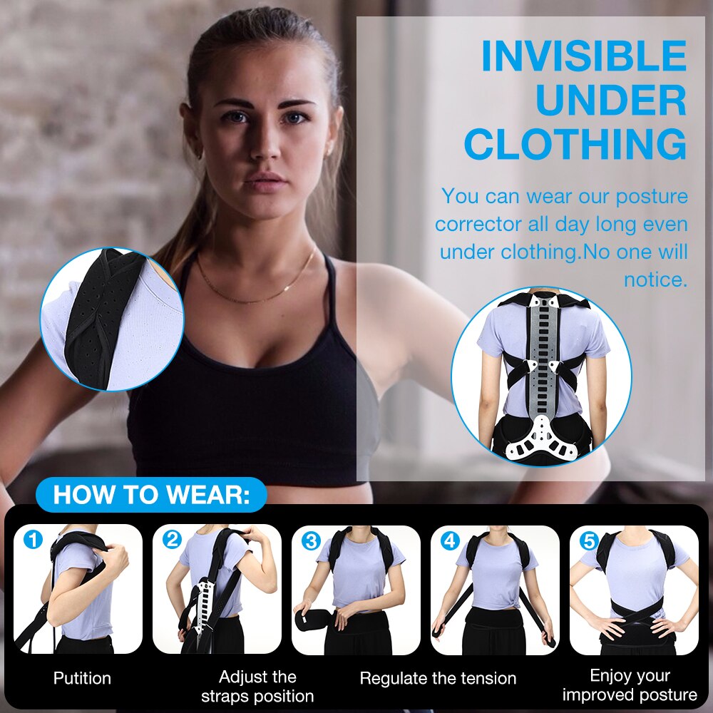Lumbar Spinal Bad Back Posture - Posture Corrector Back review and price