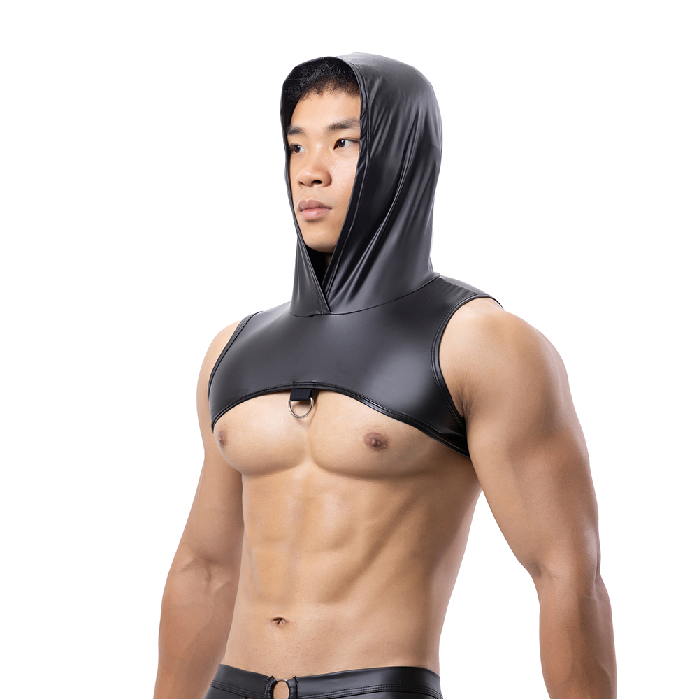 Men Faux Leather Hooded Fitnes - Gymnastics Rings review and price